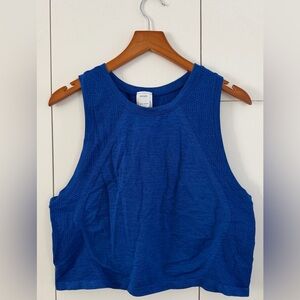 Hollister Gilly Hicks Cropped Royal Blue Athletic Tank Top S